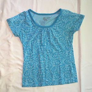 Cute Two-Tone Blue Pattern T-Shirt